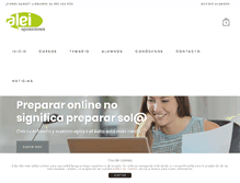Tablet Screenshot of aleioposiciones.com